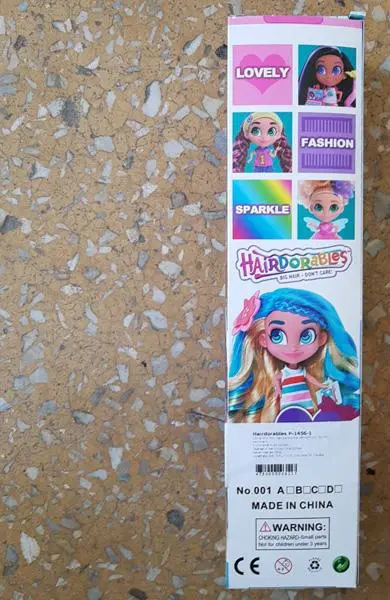 Foto do aviso oficial: HAIRDORABLES BIG HAIR - DON'T CARE! Boneca de plástico — risco: Químico