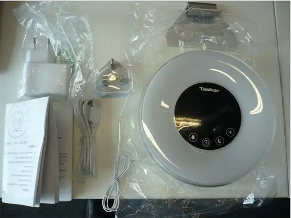 Photo de l’avis officiel: Tasikar (Alarm Clock) Alarm clock Réveillez la lumière avec la radio — risque: Incendie