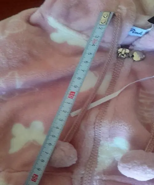 Photo from the official notice: Pink Rabbit children's jacket — strangulation risk