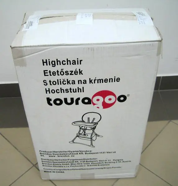 Foto uit de officiële melding: Touragoo Highchair Kinderstoel — risico: Verwonding