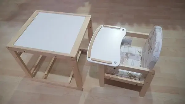 Foto uit de officiële melding: Faktum High chair Kinderstoel set — risico: Verwonding & Verwurging