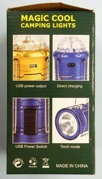 Foto dell’avviso ufficiale: XINGFENGDENGJU MAGIC COOL CAMPING LIGHTS Lampada a LED portatile — rischio: Ustioni & Scossa elettrica (A12/1566/19)
