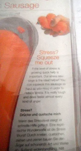Foto do aviso oficial: Winkee Stress sausage Produto squeezable antisstress — risco: Engasgamento