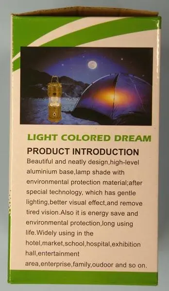 Photo de l’avis officiel: SL MAGIC COOL CAMPING LIGHTS Lampe LED portable — risque: Brûlures & Choc électrique