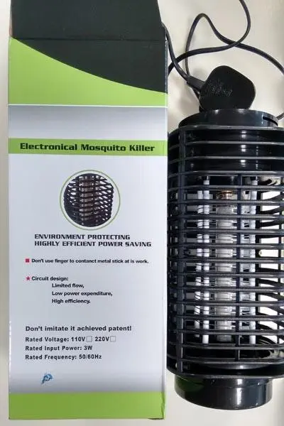 Photo from the official notice: Electronical Mosquito Killer insect killer — fire risk