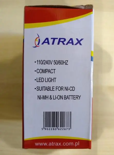 Photo from the official notice: ATRAX Universal Charger — electric shock risk