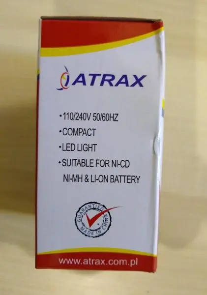 Photo from the official notice: ATRAX Universal Charger — electric shock risk