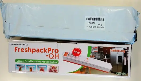 Photo from the official notice: Xin Boa long FreshpackPro-QH vacuum packing machine — electric shock risk