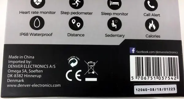 Foto do aviso oficial: Denver Fitness Band Pulseira — risco: Ambiente