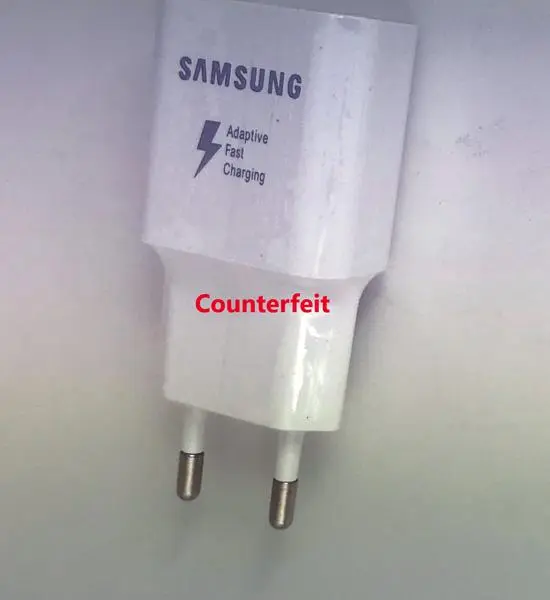 Photo de l’avis officiel: SAMSUNG (counterfeit) Chargeur USB — risque: Environnement