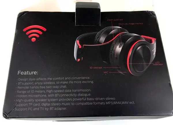 Photo from the official notice: Wireless headset — chemical & environment risk