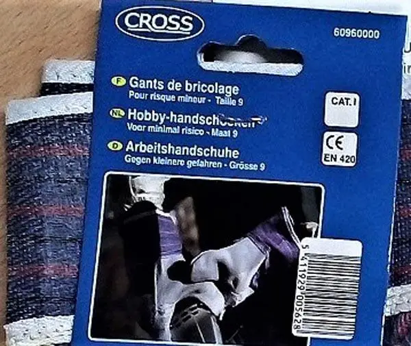 Photo de l’avis officiel: CROSS Gant de bricolage Gants de travail — risque: Risque chimique