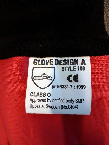 Photo de l’avis officiel: Jonsered AB Style 100 Gants de travail — risque: Risque chimique