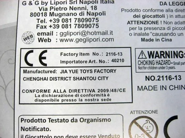 Foto dell’avviso ufficiale: Il Castello Di Martina Bambola in plastica con accessori — rischio: Rischio chimico