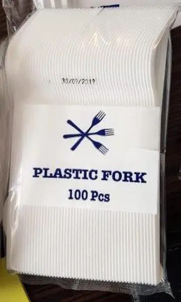 Photo de l’avis officiel: Plastic fork Fourche en plastique — risque: Étouffement & Blessures