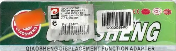 Foto aus der offiziellen Meldung: Qiaosheng DISPLACEMENT FUNCTION ADAPTER Netzverlängerungsleitung — Risiko: Elektrischer Schlag & Feuer