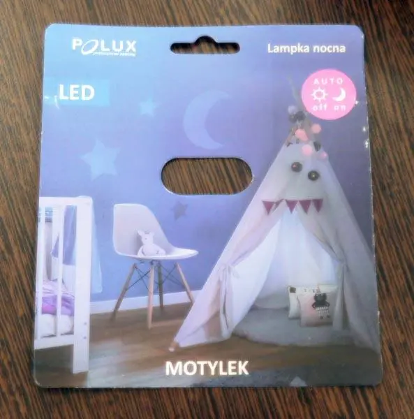 Foto do aviso oficial: POLUX Motylek Luz da noite — risco: Choque elétrico