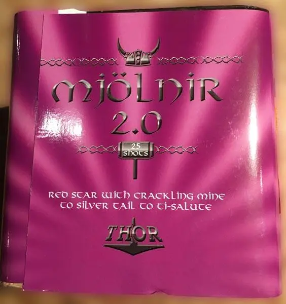 Photo de l’avis officiel: Mjölnir 2.0 Feux d’artifice — risque: Brûlures & Blessures