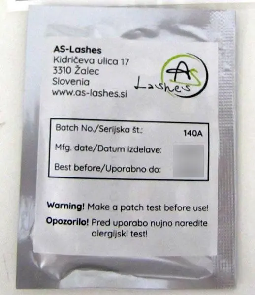 Foto aus der offiziellen Meldung: AS Lashes Brow Henna medium brown Brauen Henna Farbstoff — Risiko: Chemikalie