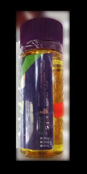 Photo de l’avis officiel: AWESOME BINGO! Liquide pour e-cigarettes — risque: Risque chimique