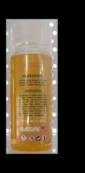 Photo de l’avis officiel: AWESOME AWESOME Cloud Liquide pour e-cigarettes — risque: Risque chimique
