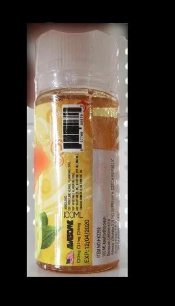Photo de l’avis officiel: AWESOME ICE LEMON TEA Liquide pour e-cigarettes — risque: Risque chimique