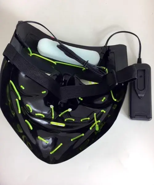 Foto do aviso oficial: Elektrisk ansiktsmask Máscara de fantasia — risco: Ambiente