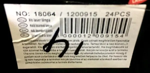 Foto aus der offiziellen Meldung: CP (on the product) 3in1 NEW LASER &amp; LED LIGHT; kis laser lámpa Laserpointer — Risiko: Sehschaden