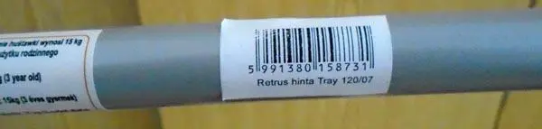 Photo de l’avis officiel: Retrus hinta Tray Swing des enfants — risque: Étouffement