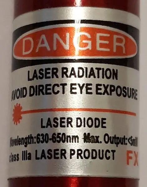 Foto aus der offiziellen Meldung: FX NEW LASER &amp;LED LIGHT; Laser Light Laserpointer — Risiko: Sehschaden