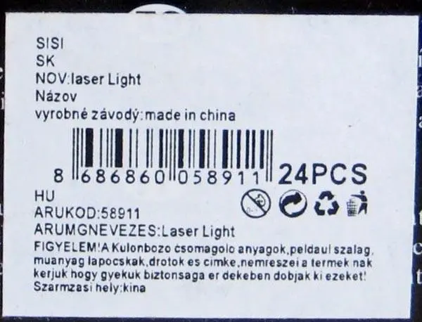 Foto aus der offiziellen Meldung: FX NEW LASER &amp;LED LIGHT; Laser Light Laserpointer — Risiko: Sehschaden