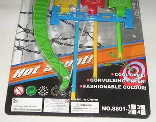 Foto do aviso oficial: POWER BOW Arco e flecha set — risco: Engasgamento & Ferimentos