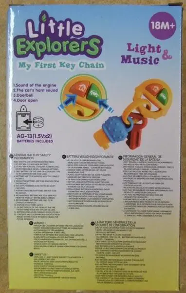 Foto dell’avviso ufficiale: Wintide Little explorers - My first key chain Giocattolo di plastica — rischio: Lesioni