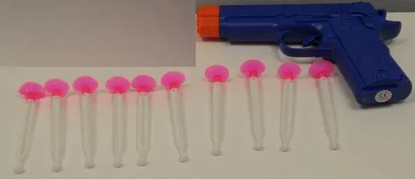 Photo from the official notice: Police Gun toy gun — choking risk (A12/1378/17)