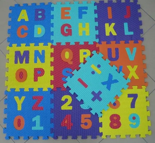 Foto do aviso oficial: EVA PUZZLE MATS Carpete de puzzle — risco: Engasgamento (A12/1394/17)