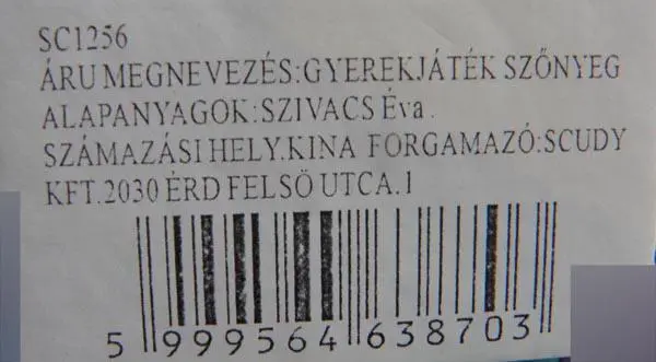 Foto do aviso oficial: EVA PUZZLE MATS Carpete de puzzle — risco: Engasgamento (A12/1394/17)