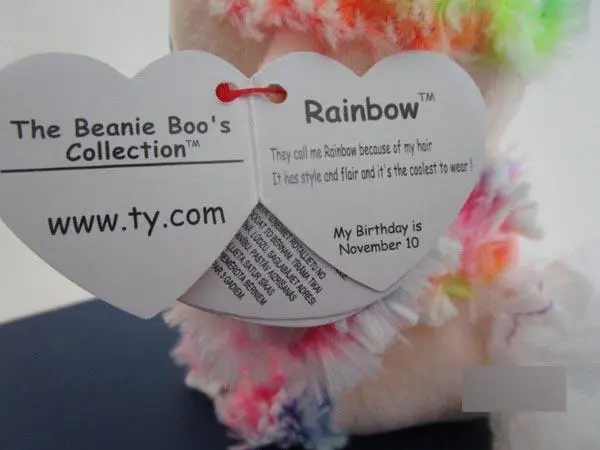 Photo de l’avis officiel: Ty The Beanie Boo’s Collection / Rainbow Jouet doux — risque: Étouffement