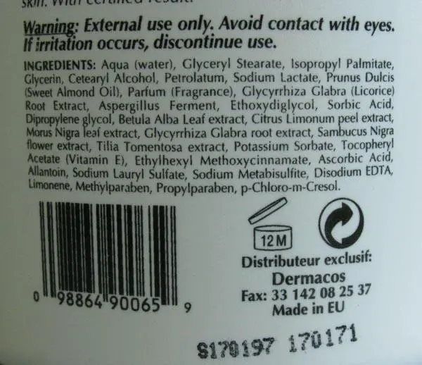 Foto do aviso oficial: P Pr. Francoise Bedon Paris Lightening Milk Creme de clareamento da pele — risco: Químico