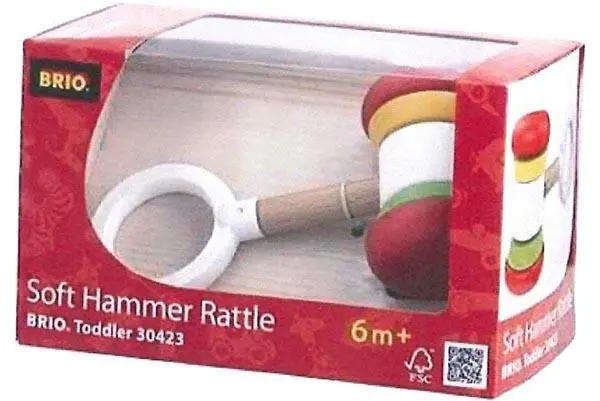 Foto aus der offiziellen Meldung: Brio Soft Hammer Rattle Rassel — Risiko: Ersticken