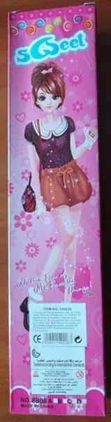 Foto do aviso oficial: Sweet Boneca de plástico — risco: Químico (A12/1453/17)
