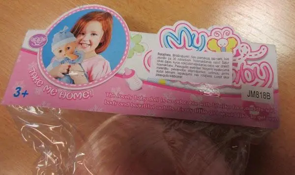 Foto do aviso oficial: MY CUTE BABY Boneca de plástico — risco: Químico & Ambiente