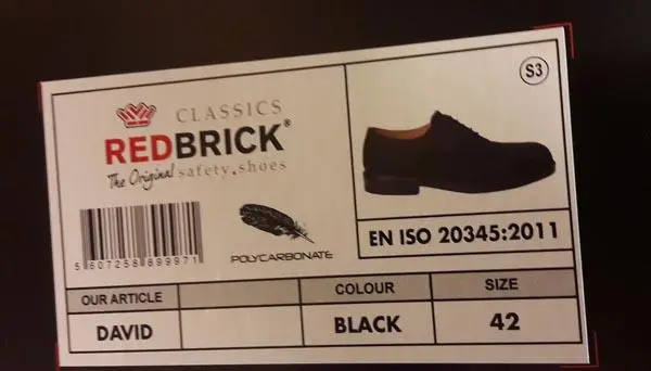 Photo de l’avis officiel: Redbrick David Chaussures de sécurité — risque: Blessures
