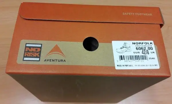 Photo de l’avis officiel: No Risk Aventura Norfolk Chaussures de sécurité — risque: Blessures
