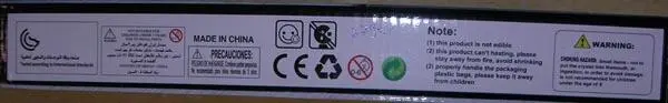 Photo from the official notice: Assault Submachine Gun toy gun set — choking risk