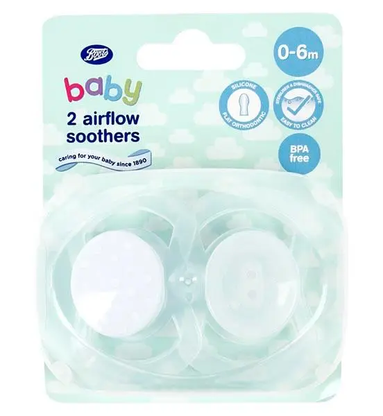 Photo de l’avis officiel: Boots Baby 2 Airflow Soothers Sucette de bébé — risque: Étouffement