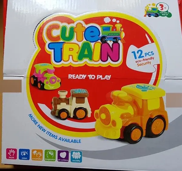 Photo de l’avis officiel: Cute train Train de jouets en plastique — risque: Étouffement
