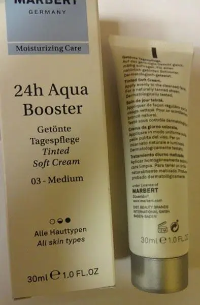 Foto do aviso oficial: Marbert 24H AQUA BOOSTER 03 Medium Produto de cuidados com a pele — risco: Químico