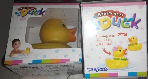 Photo de l’avis officiel: Ashimmer Duck Jouet de bain — risque: Risque chimique