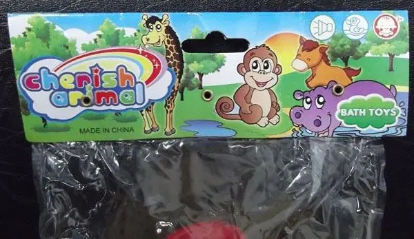 Photo de l’avis officiel: Cherish Animal Bath Toys Jouet de bain — risque: Risque chimique