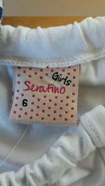 Foto dell’avviso ufficiale: Serafino Serafino Girls Top per ragazze — rischio: Strangolamento